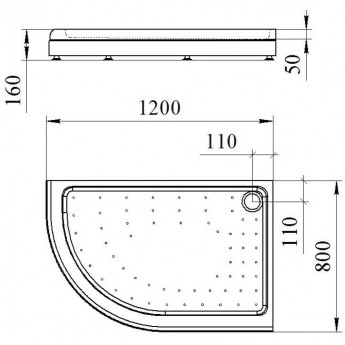 Поддон к душевому углу РАДОМИР Соул 3
